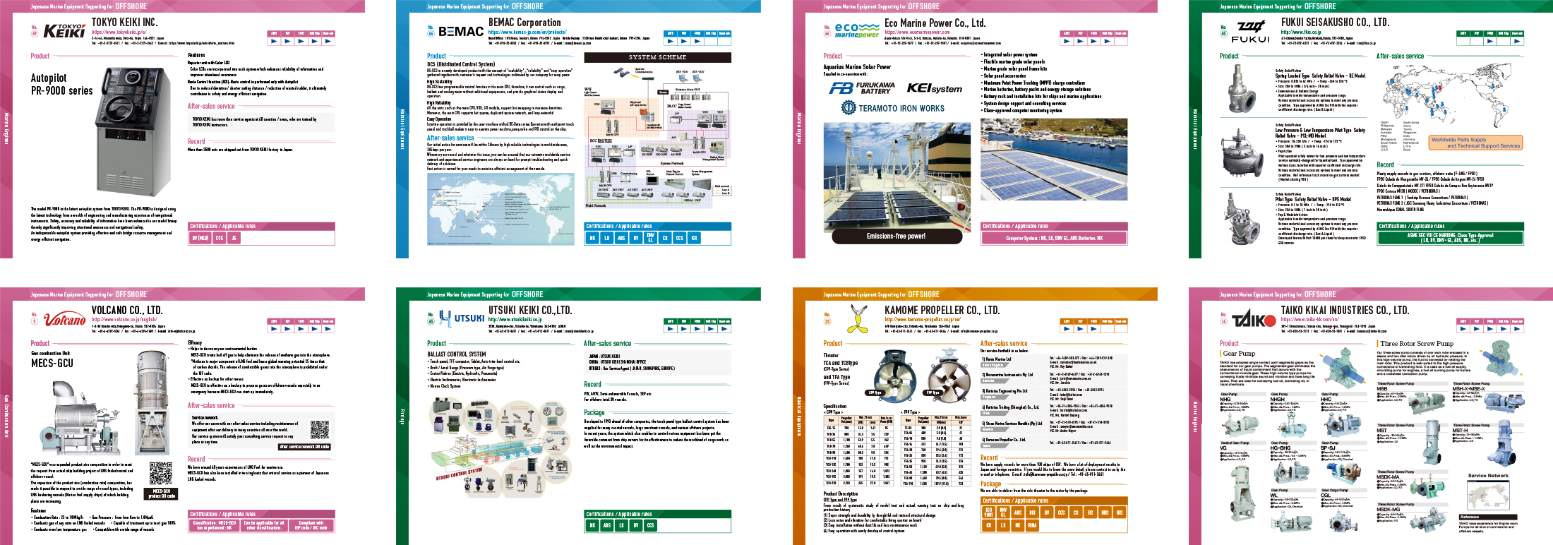 OFFSHORE PRODUCT LIST